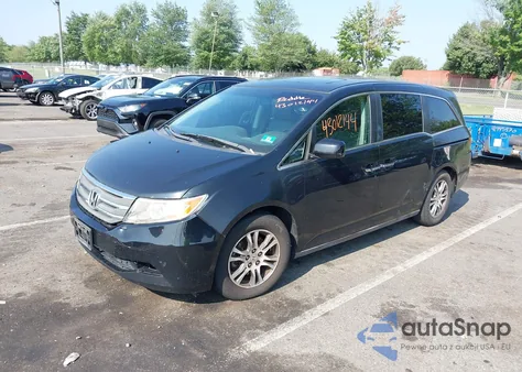 2012 Honda Odyssey Ex-L from USA, damaged, VIN 5FNRL5H63CB083921